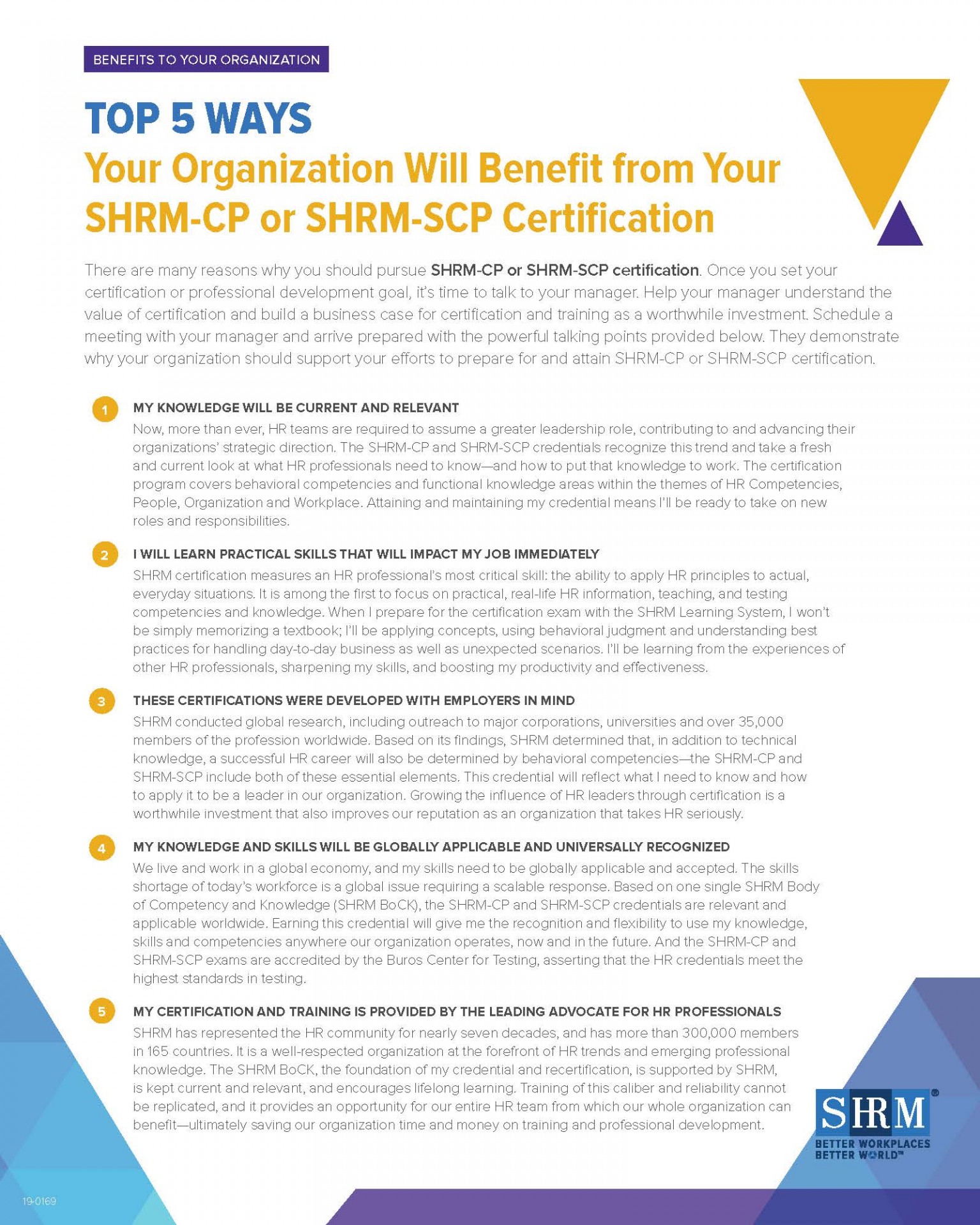 Certification Reasons